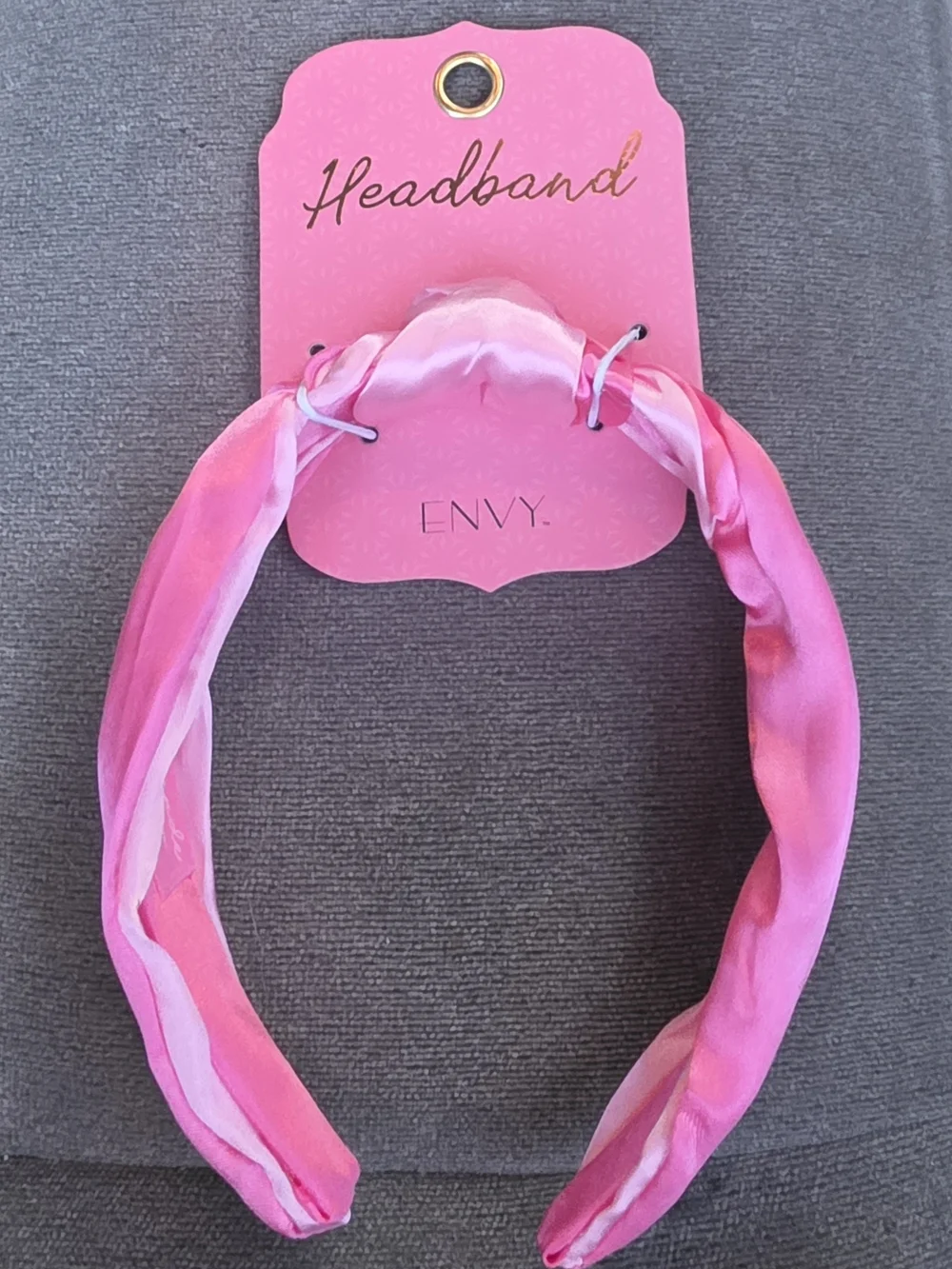 Satin Hot Pink Knotted Headband - Fashion Women’s Hair Accessory BNIB